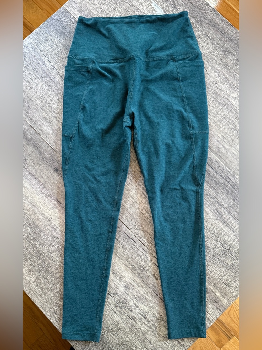 Green Beyond Yoga Spacedye Out of Pocket High Waist Leggings. Large. Like new. - Picture 2 of 8